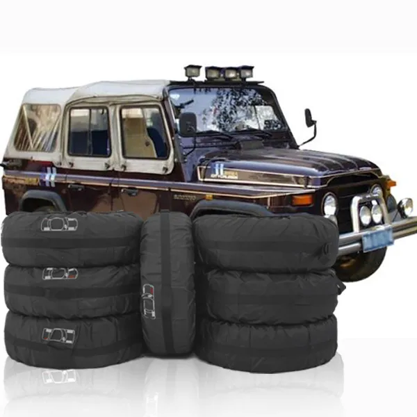 4x4 Spare Tire Rim Covers Tyres Tote Small Size Bag Wheel Protection