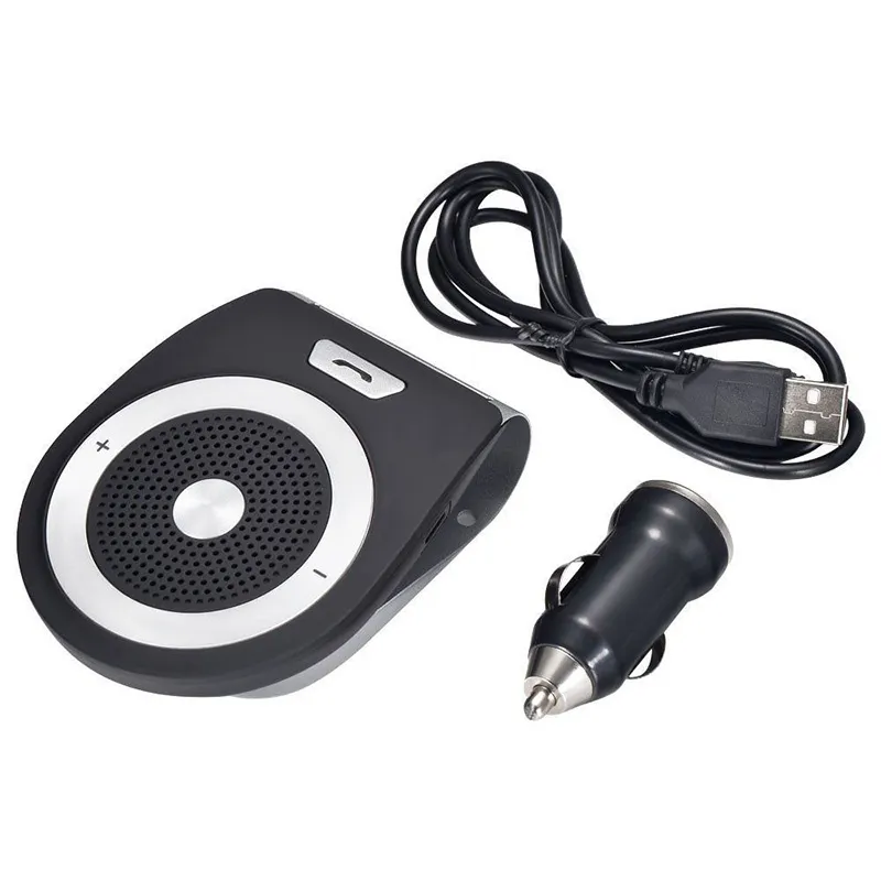 Nieuwe T821 Bluetooth -autokit met microfoon Bluetooth -luidsprekerhanden Luidspreker Muziekspeler Auto Mp3 voor Samsung iPhone 35254767510040