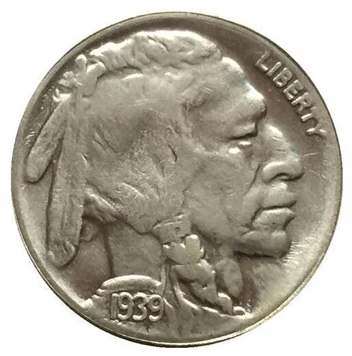 1939-D BUFFALO NICKEL 코인 복사본 무료 배송