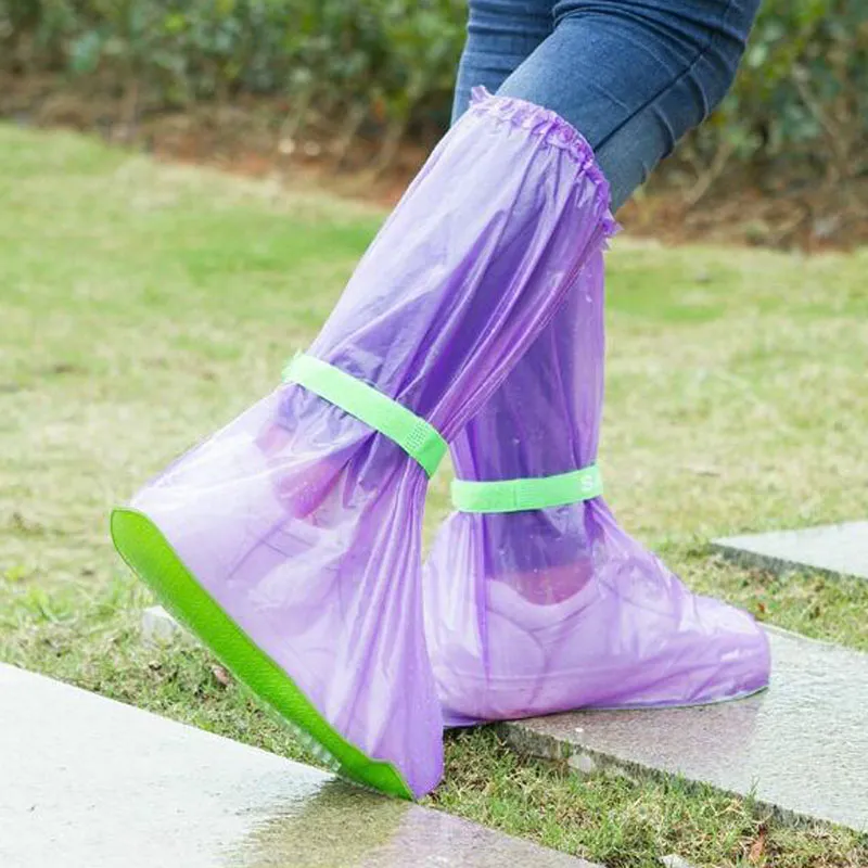 Portable Outdoor Travel Slip Rain Shoe Covers Waterproof Rain Boots Household Merchandises Rain Gear Raincoats Accessories