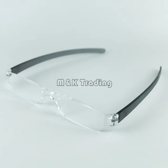 Óculos de leitura finos, tubo de plástico, óculos de leitura, lente de potência para pc, cores misturadas com 2567366