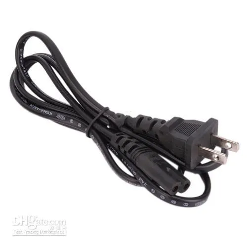 Laptop Cable AC Przewód zasilający US Standard Black Statek z USA 100 sztuk / partia NTT02