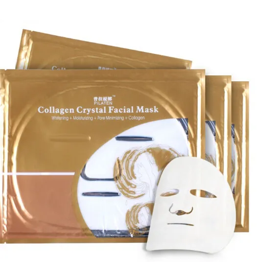 Pilaten Collageen Crystal Gezichtsmasker Behandeling voor Whitening Hydraterende Verwijderen Freckle Rimpel Cosmetology Cosmetische DHL GRATIS