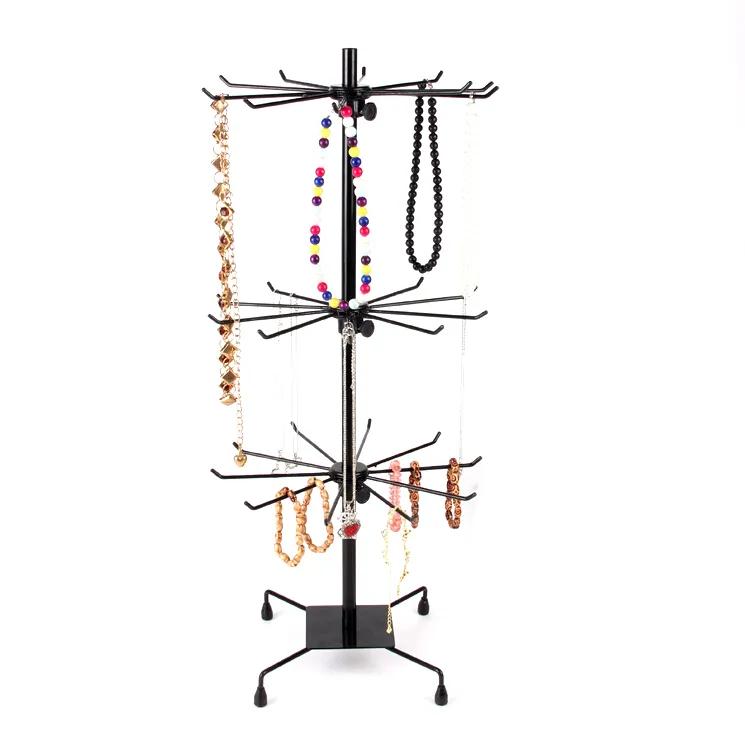 Rotating Iron Jewelry Display Stand 70cm For Pendants From Marksvi273