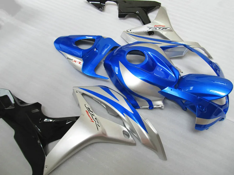 fairing kit for HONDA Injection molding CBR600RR 2007 2008 bodykits CBR 600RR F5 07 08 blue silver black fairings KQ4
