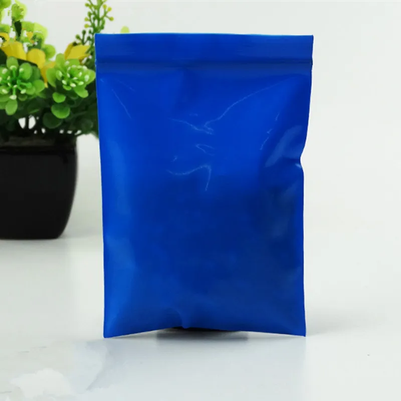 Piccolo sacchetto di chiusura con cerniera blu da 4x6 cm Sacchetti di plastica con cerniera autosigillante Sacchetti per imballaggio di gioielli