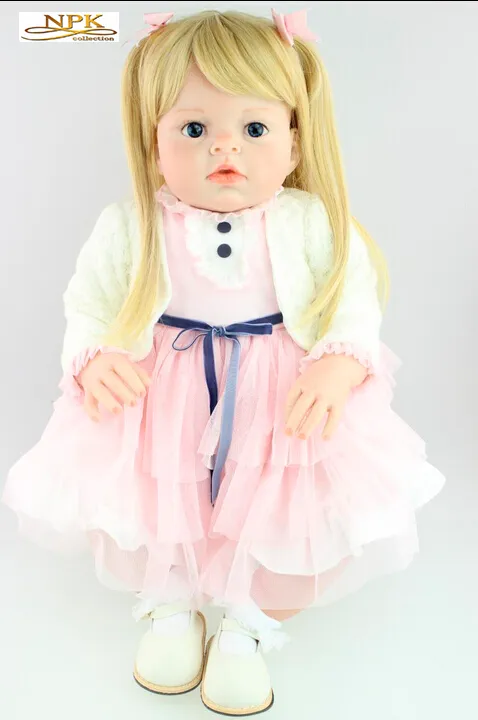 Large Real Genuine Reborn Baby Doll Arianna 70 CM 3 KG Taiwan Acrylic Moving Eyes Silicone Material