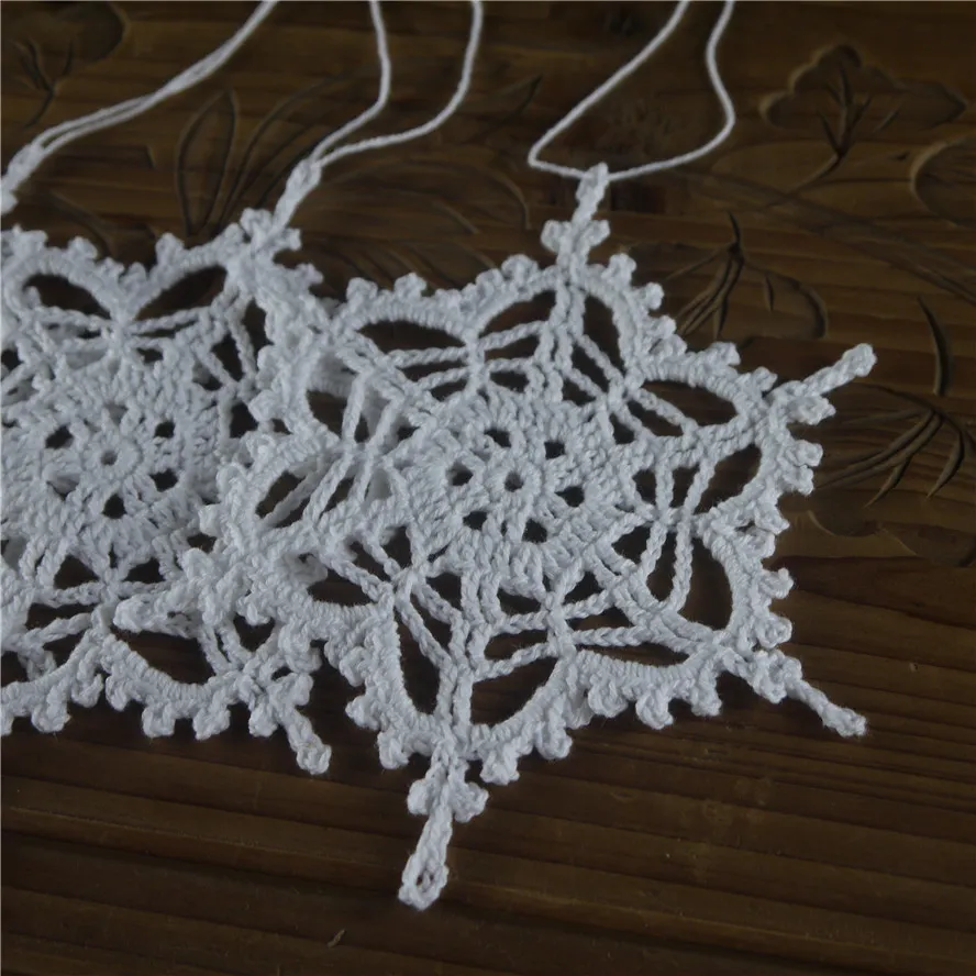 Crochet snowflake Hanging ornaments Winter decorations Crochet ornaments White crochet snowflakes Handmade ornaments Lace snowflake of sd12