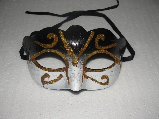 mix Party Mask With Gold Glitter Mask Venetian Unisex Sparkle Masquerade holiday Mask 