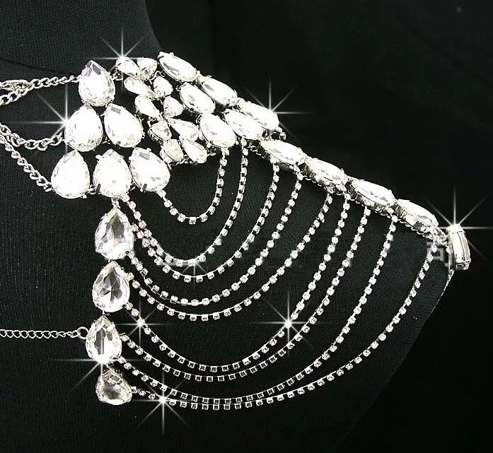 Ślub Rhinestone Pearl Naszyjnik + Kolczyki Ślubne Zestawy Biżuterii Bridal Akcesoria Ślubne Bridalmaid Dress Włosy Dostawa HT034