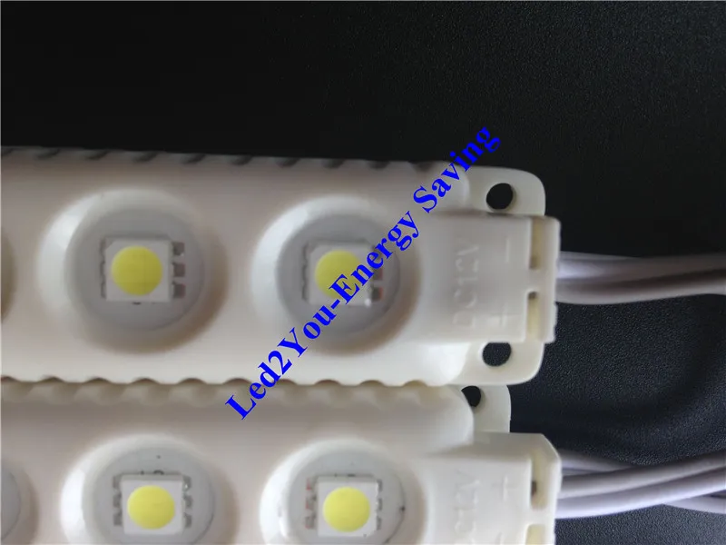 Whole lot Led Modules 12V 15W 3LEDs 5050 Yellow RedGreenBlueWarmCool White Waterproof Led Storefront Light1356163