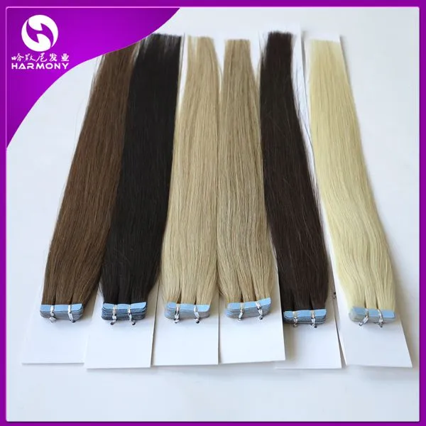 Tape in Skin Human Hair Extensions، Tape Hair Extensions، / bag 100g، 50g / Bag