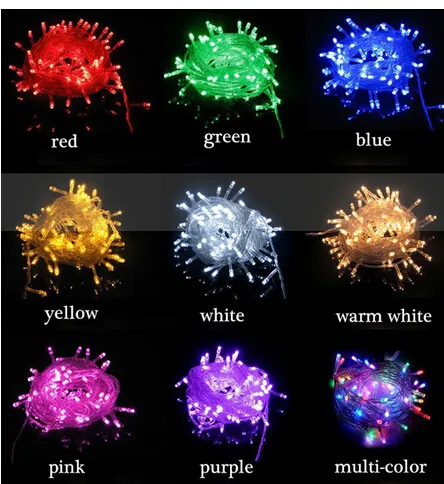 Światło ciągu LED 10M 80ED AC110V-220V Kolorowe święto LED Oświetlenie Wodoodporna Dekoracja Outdoor Light Christmas Light