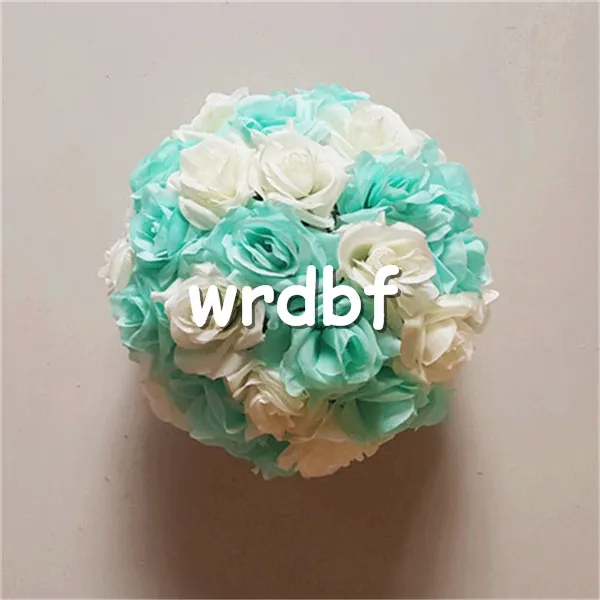 İpek Gül Çiçek Topları 15 cm Çapı Öpüşme Toplar Düğün Mağazaları için 24 Renk Tasarımları Yapay Dekoratif Çiçekler