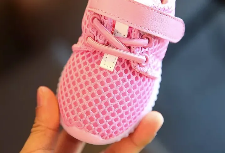 Baskets Patchwork pour bébés filles garçons | Chaussures de Sport à maille, avec semelle souple