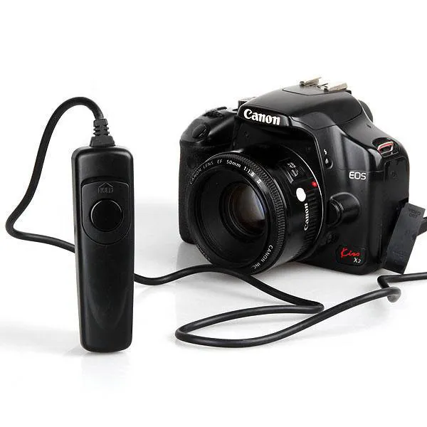 RS60Eリモートスイッチコントローラーシャッターリリースラインキヤノン350D 400D 450D 500D 550D 1000D SLR Camera3278121のロングサービス
