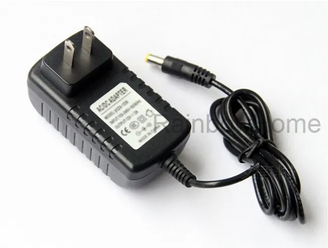 Transformador do adaptador da fonte de alimentação do carregador da parede do CA DC 12V 2A 1A para o roteador do modem Luzes da tira do diodo emissor de luz da tira da tira 8 Plugues do conector