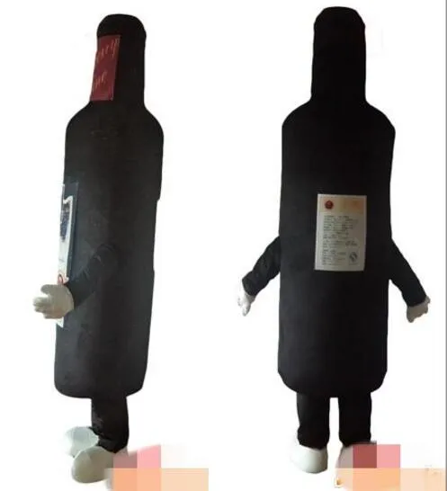 Custom fles mascotte kostuum volwassen grootte gratis verzending
