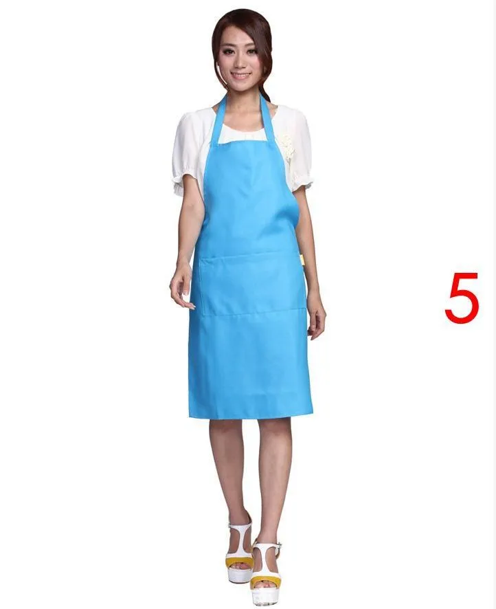 Aventais de avental simples com bolso frontal Bib Kitchen Cooking Craft Chef de cozimento Art Adult Teenage College vestuário