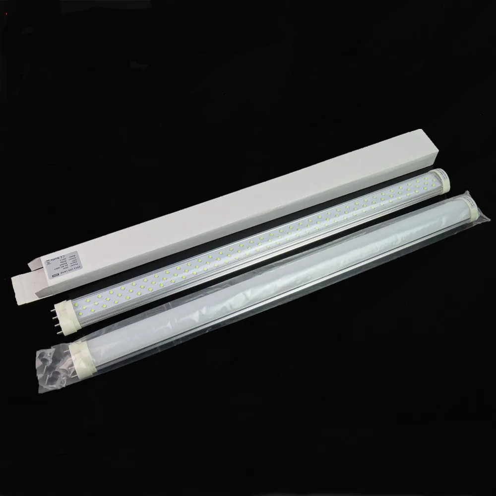 Ultra bright 2G11 LED Tube Light Bulbs 10W 14W 18W 22w 4Pin LED light lamps 85-265V DHL 