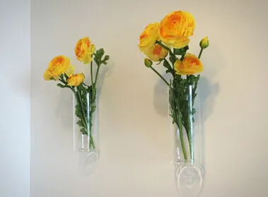 Modern väggdesign väggglas vaser blomma krukor planterare hem dekoration blomma vaser3288137