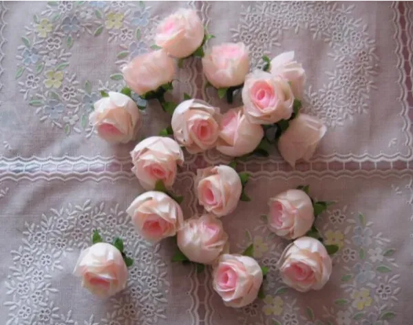 Rosa colore seta rosa bocciolo di rosa fiore testa 1000 pz fiori artificiali rosa camelia peonia testa di fiore matrimonio festa di natale