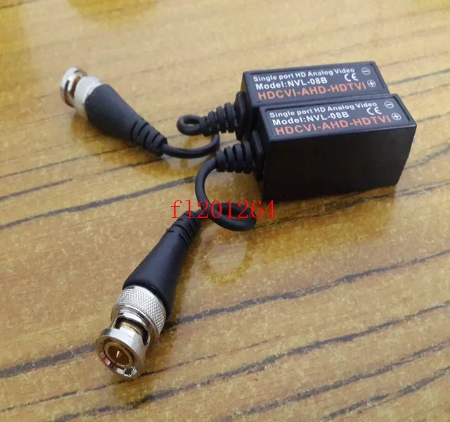 500 stks / partij Gratis Verzending Nieuwe Collectie Passieve Video Balun Cable UTP TRANSIONS CAT5E / 6 Connector voor CCTV Video Balun