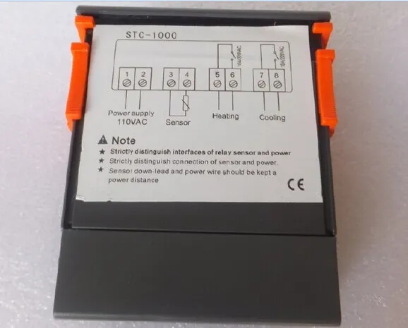 Intelligent digital temperature controller temperature control switch control refrigeration, heating, automatic constant temperature STC-100