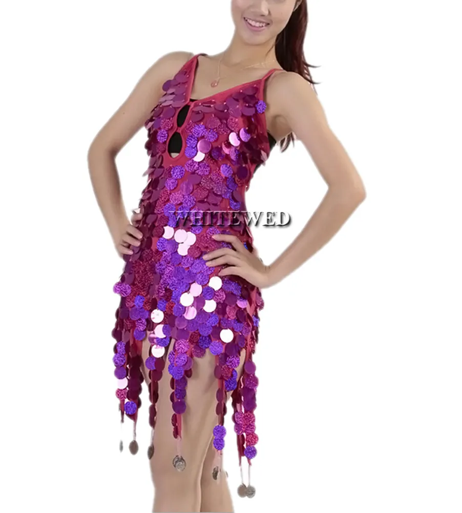 Whitewed Sparkle Dance Kostüme Outfits Lyrical Latin Kleider Erwachsene Wettbewerb Latin Dance Kostüme Outfit Kleidung Kleider Frauen Junge