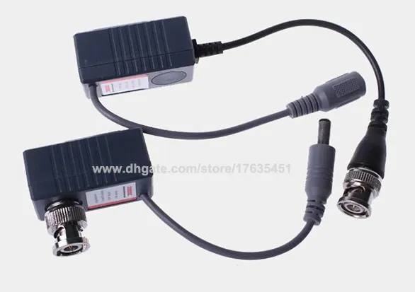 100 sztuk 1ch pasywny CCTV Video Power RJ45 Złącza wideo Balun do CCTV Camera DVR DHL Darmowa Wysyłka