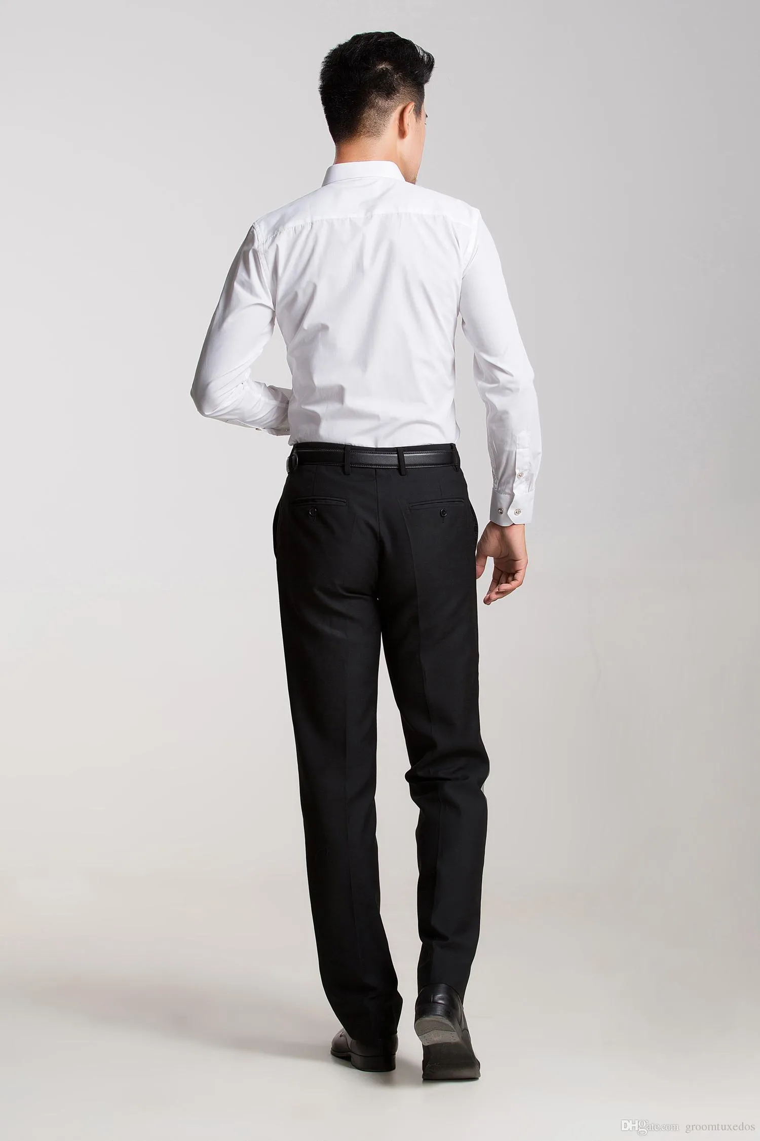 Yüksek kaliteli damat gömlek satmak adam gömlek uzun kollu beyaz gömlek damat aksesuarları 016243632