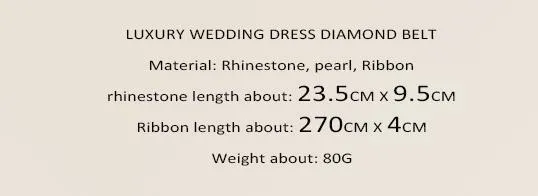 Magnifiques ceintures de mariage perles scintillantes cristal longues ceintures de mariage blanc ceintures de mariée nouveauté accessoires L-092