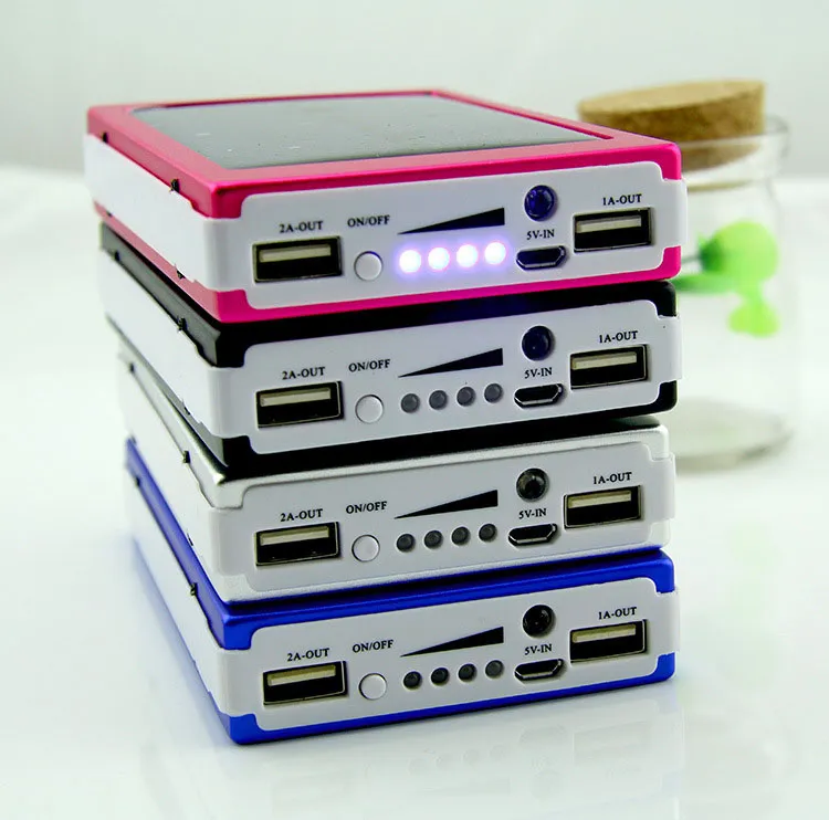 20000 mAh Solar Power bnak Panel external Charger Dual 20000mah solar Charging Ports choose for