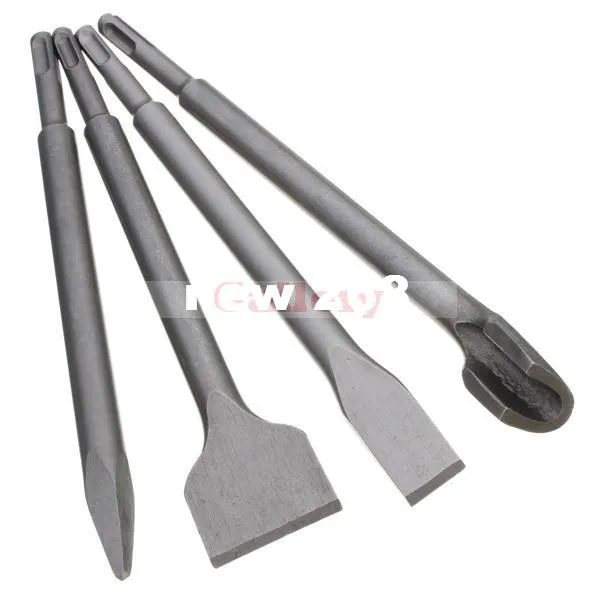 4 pcs 14mm SDS Plus Shank Afiada Cinzel Plano Cinzel Gancho Cinzel para Broca De Martelo Elétrico