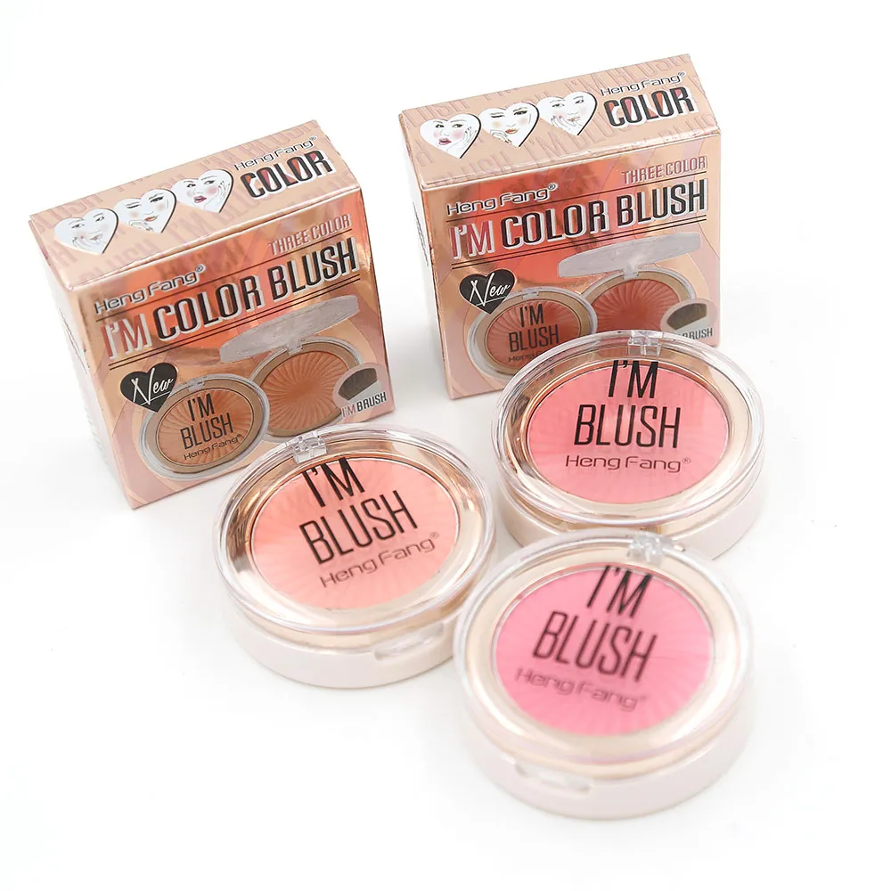 Blush Beauty Face Blush 36 pcs / lot 3 Couleurs Fard à joues Blush Bronzer Longue durée Facile à porter H8444