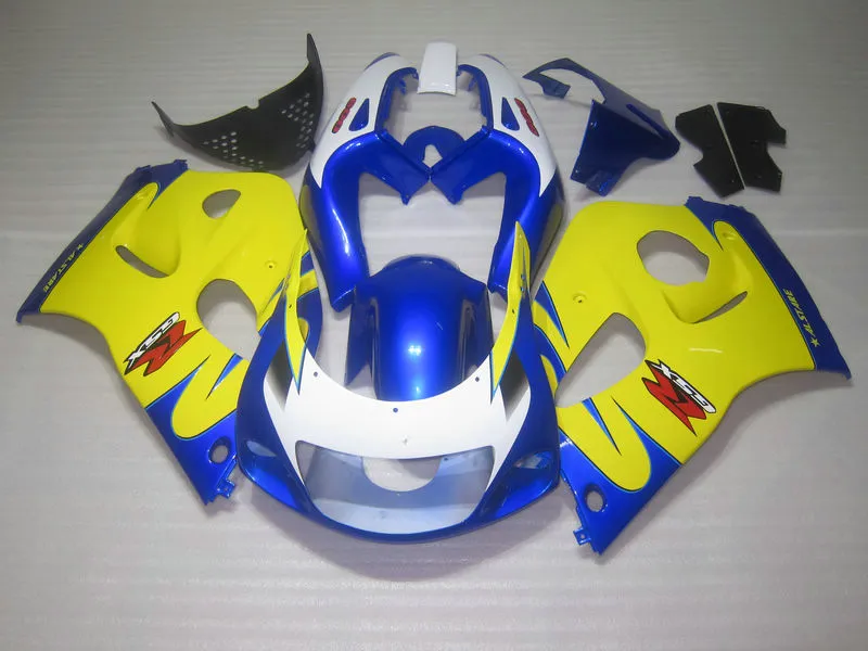 ABS Full Fairing Kit voor Suzuki GSXR600 GSXR750 1996 1997 1998 1999 2000 GSXR 600 750 96-00 Geel Blauw Zwart Plastic Bakken GB25