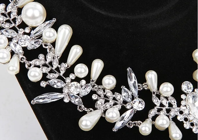 Luxury Crystal Pearls Kid Head Wear Pieces For Party Costume Ball Girl Birthday Gifts Jewelry Kids Accessories5918793