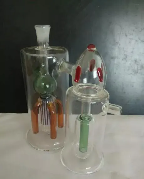 Livraison gratuite grossistes nouveaux jumeaux 4 griffe couleur filtre narguilé en verre/bong en verre, accessoires cadeaux