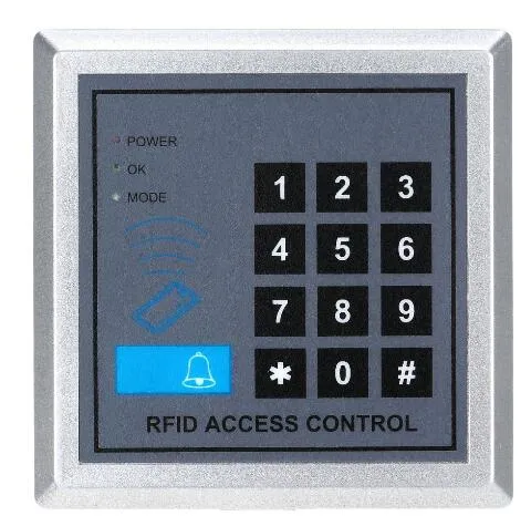 Hot Sale Access Control Card RFID Proximity Entry Knappsats Dörrlås Access Control System Gratis Frakt H4362
