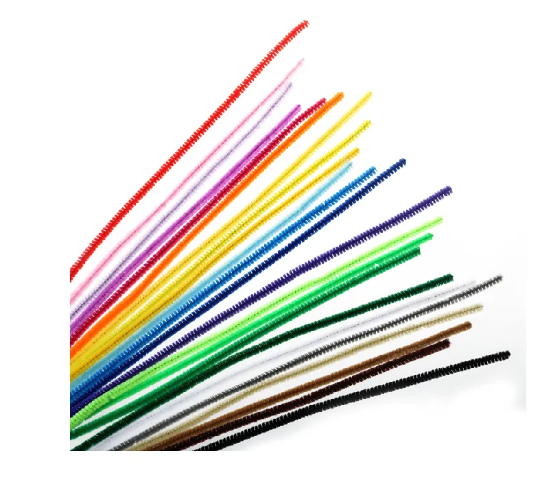 FUZZY PIPE CLEANER STEMS -Chenille Craft Stems Creative Arts Chenille Stem Pipe Cleaners 12" 30cm Random Color