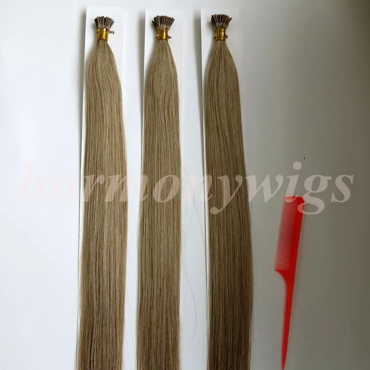 Pre bonded I Tip Brazilian Human Hair Extensions 50g 50Strands 18 20 22 24inch M8&613 Straight Indian Hair products