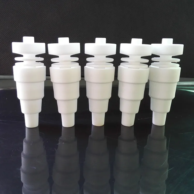 clou sans dôme en céramique 6 en 1 joint mâle et femelle 10 mm 14 mm 19 mm peut utiliser une plate-forme pétrolière VS clou en titane clou à quartz gratuit DHL