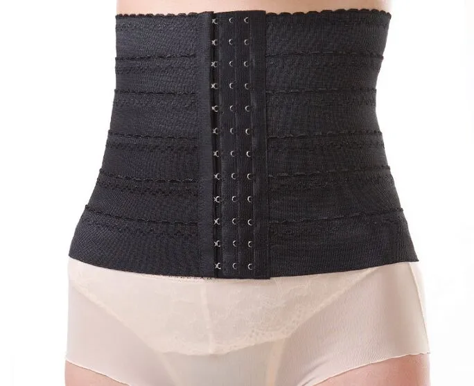 여성 허리 슬리밍 벨트 코르셋 고무 나일론 트레이너 슬리밍 Shapewear 교육 코르셋 Cincher 3 후크 바디 트레이 셰이퍼 Bustier