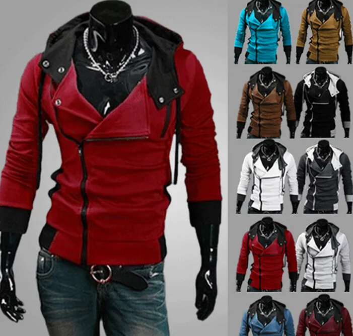 FREIES VERSCHIFFEN neues Assassins Creed 3 Desmond Meilen Hoodie-Oberseiten-Mantel-Jacke Cosplay Kostüm, Mörderkredart mit Kapuze Vliesjacke, @dds