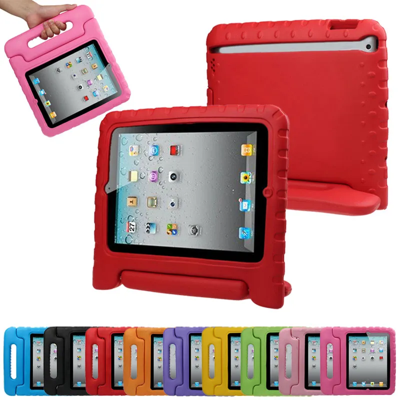 Kids judge Tablet PC Cases & Bags Safe Soft EVA Light Foam Weight Shock Proof Handle Case With Stand For iPad Mini 1/2/3 Air 3/4 9.7 10.2 10.5 Pro 11