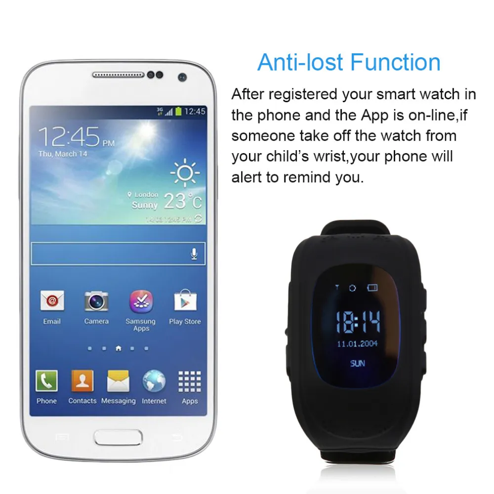 Professional Q50 OLED Display Children Kids Smart Wrist Watch GPS Tracker Locator Anti-Lost Waterproof Smart Watch Drop Shipping