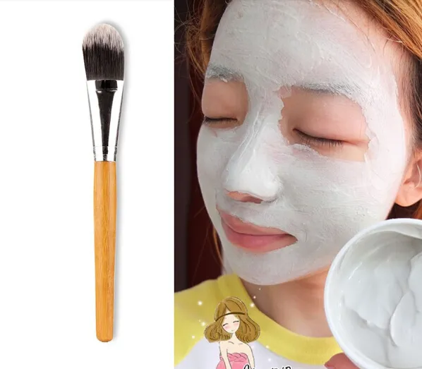 Nowa kobieta pędzle do makijażu 10 sztuk / partia bambusowa uchwyt maska ​​twarzy makijaż pędzla twarz pędzle kosmetyczne darmowa wysyłka
