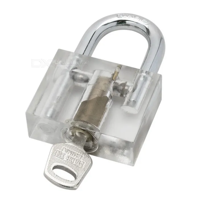 Disc Detainer Lock Bump Key Tool Locksmith Tool With Metal Disc Type Padlock for Locksmith Training Skill Tools Set