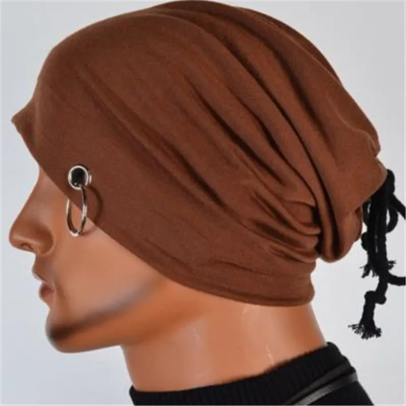 Hot-Selling 6 Färg Unisex Headband Hat Hip Hop Hats Försäljning Beanie Cap med Iron Hoop Rock Busker Rap Hat OUC2119