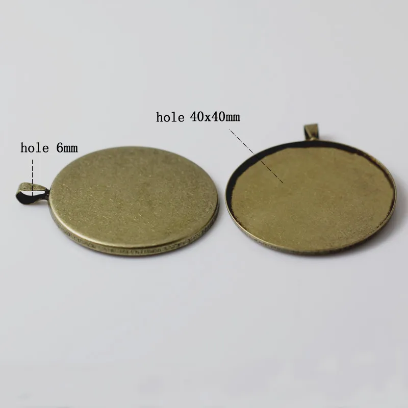 Beadsnice circle pendant tray brass blank bezel settings pendant bezel cup for resin and glass cabochons po jewelry making1518201